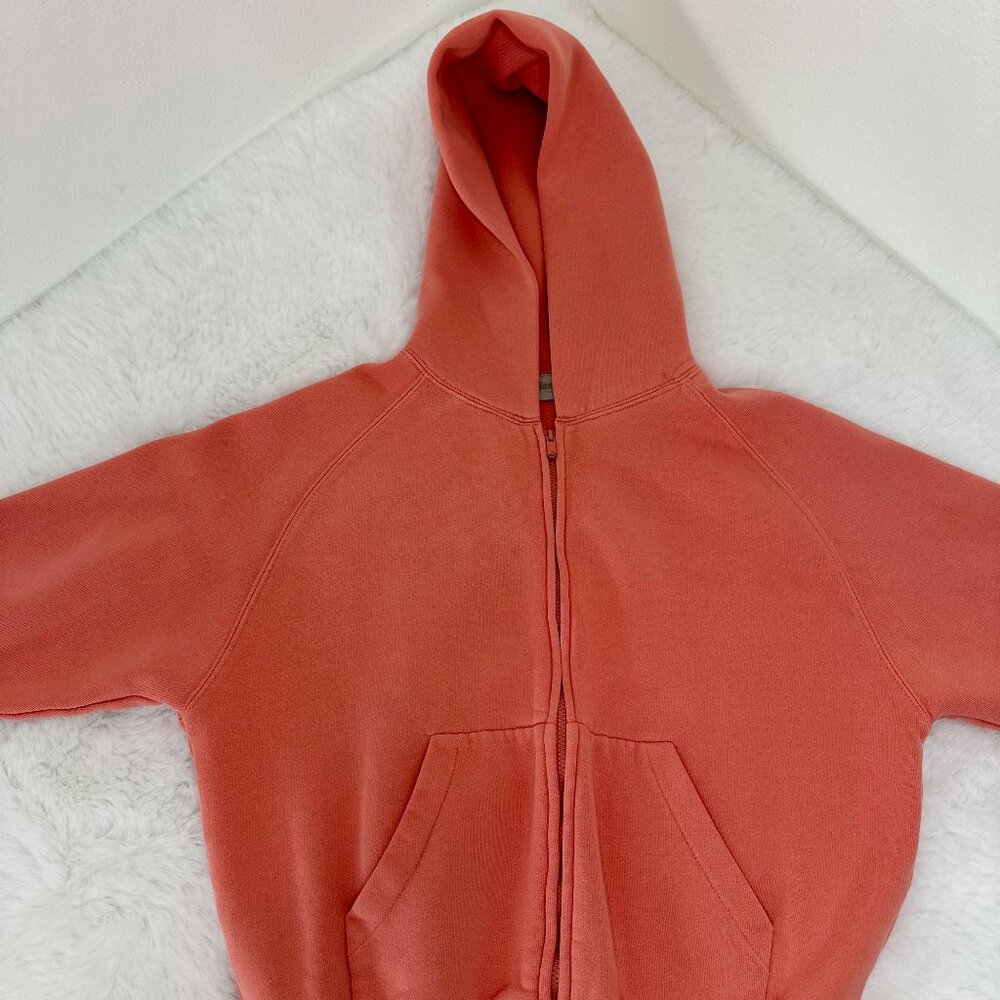Fear of God Essentials Girls Hoodie – Coral / Salmon Pink - Picture 2 of 12